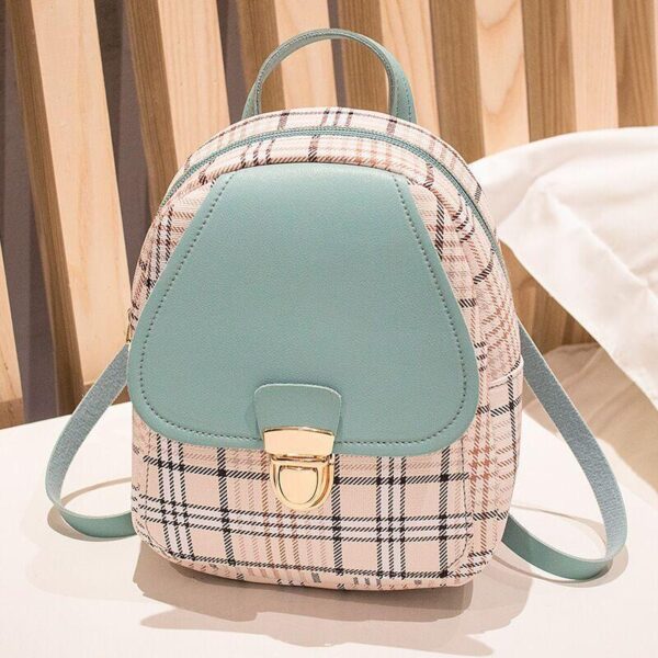 Ladies Small Backpack One Shoulder Diagonal Handbag Coin Purse - Image 5